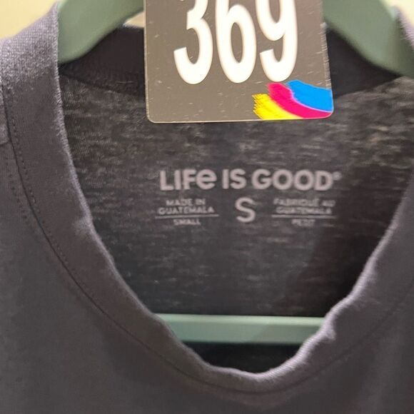 Life is Good Men's Navy T-Shirt Size small #369 - Picture 3 of 5